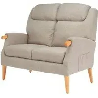 Lisbon 2-Seater Sofa - Taupe, Fabric