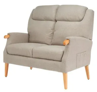 Lisbon 2-Seater Sofa - Taupe, Fabric