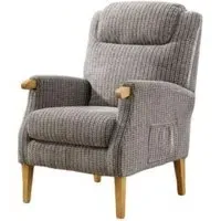 Lisbon Fireside Armchair - Latte, Fabric