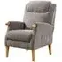 Lisbon Fireside Armchair - Latte, Fabric