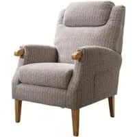Lisbon Fireside Armchair - Natural, Fabric