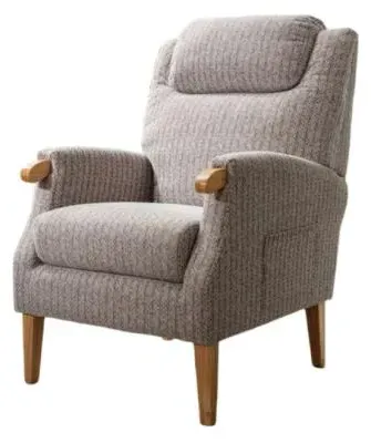 Lisbon Fireside Armchair - Natural, Fabric