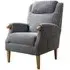 Lisbon Fireside Armchair - Steel Blue, Fabric