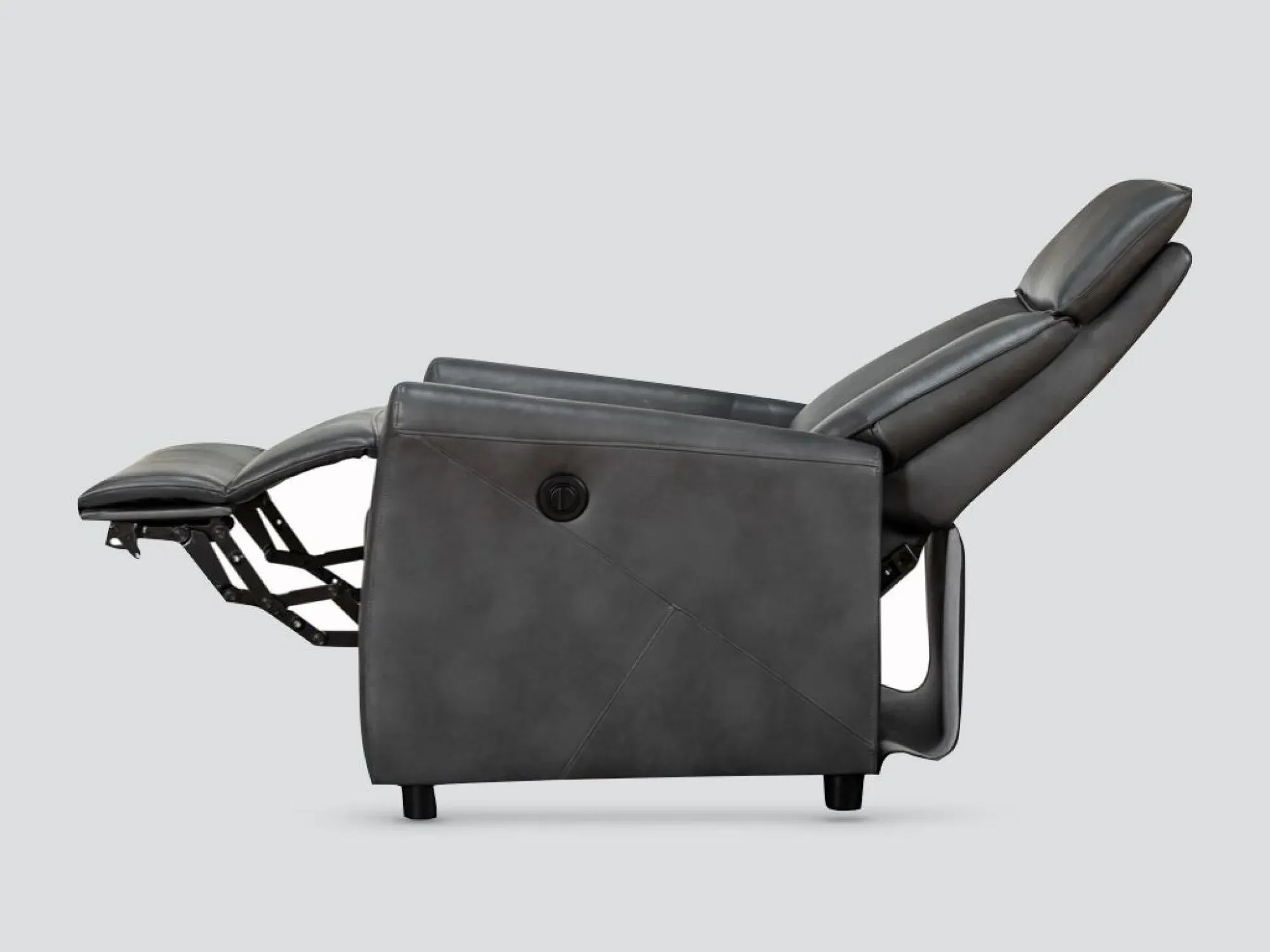 Lomond Electric Recliner Armchair - Grey, Faux Leather