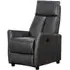 Lomond Electric Recliner Armchair - Grey, Faux Leather