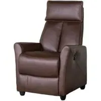 Lomond Electric Recliner Armchair - Tan, Faux Leather