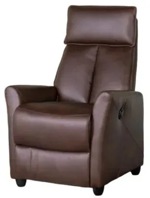 Lomond Electric Recliner Armchair - Tan, Faux Leather