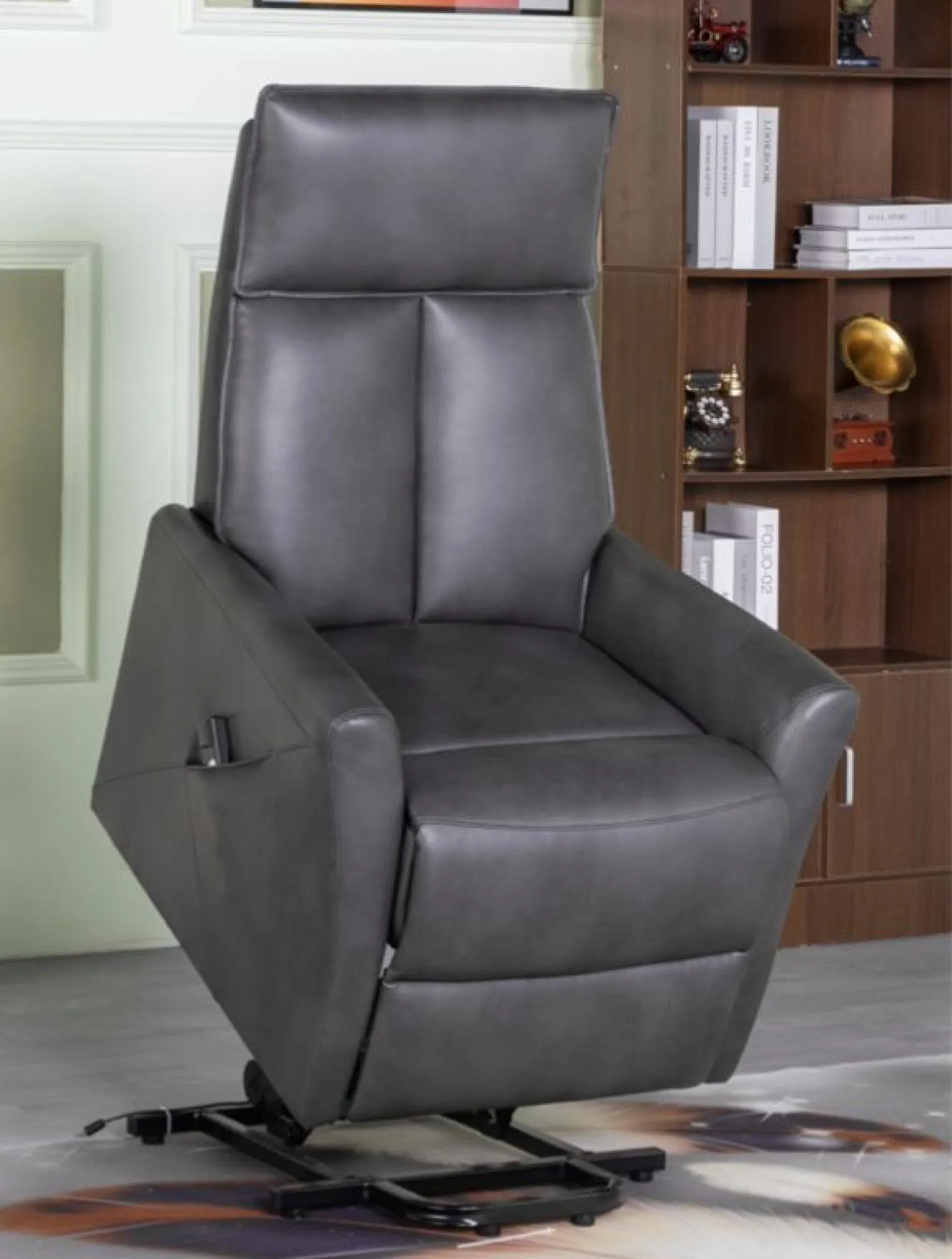 Lomond Lift and Tilt Electric Rise Recliner Armchair - Grey