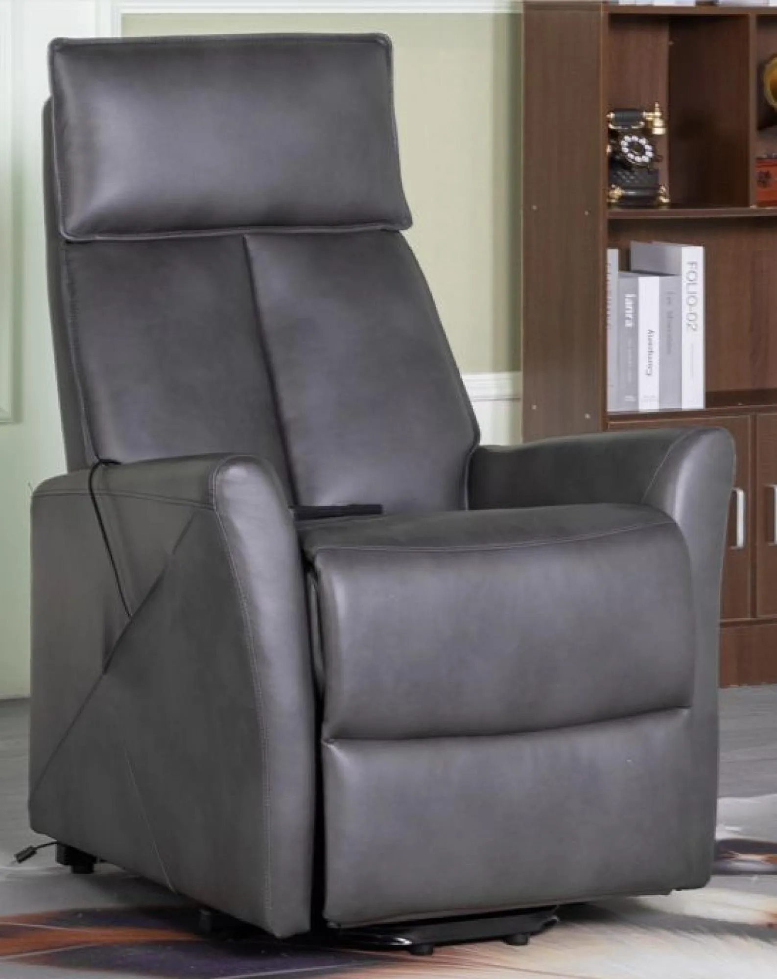 Lomond Lift and Tilt Electric Rise Recliner Armchair - Grey