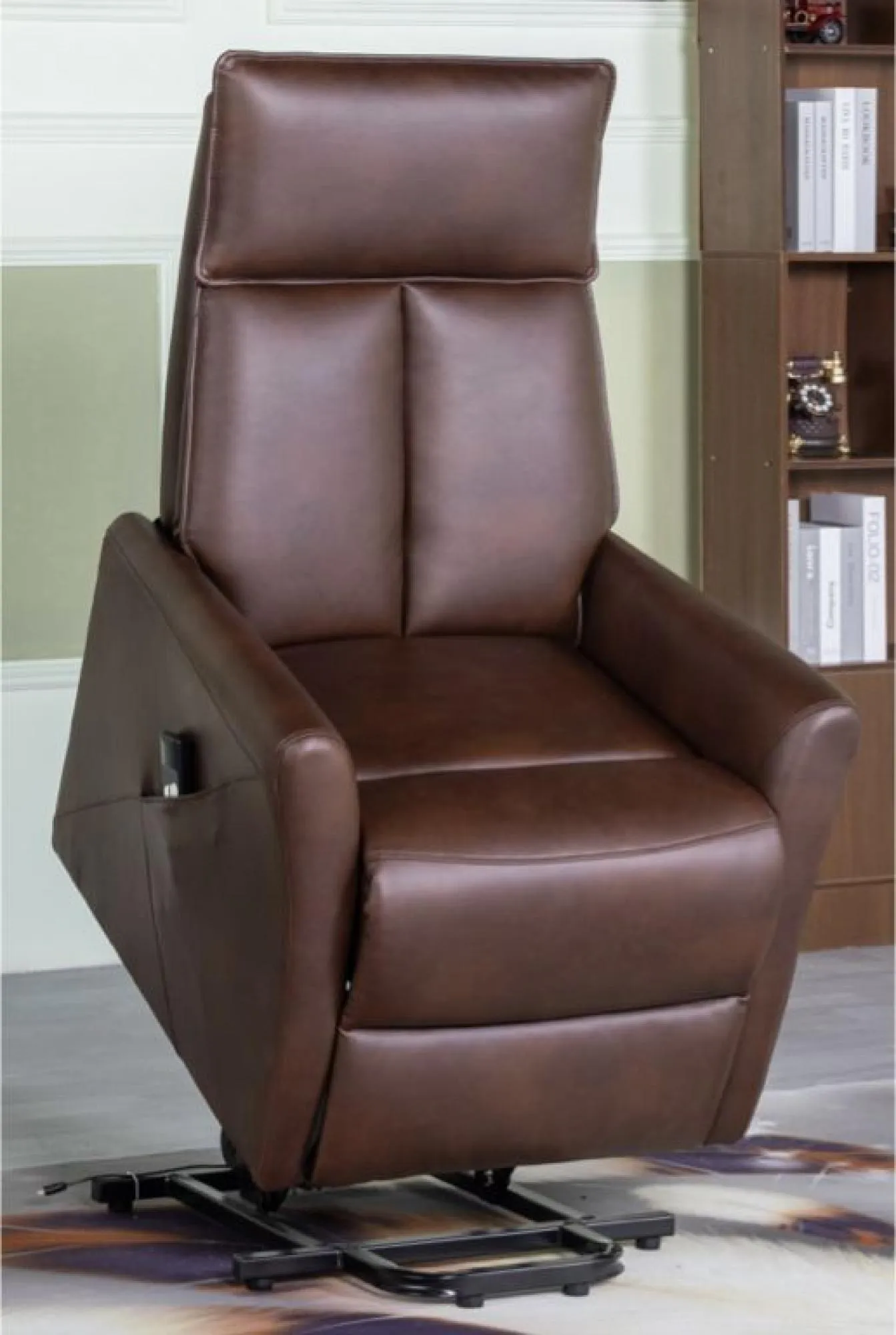 Lomond Lift and Tilt Electric Rise Recliner Armchair - Tan