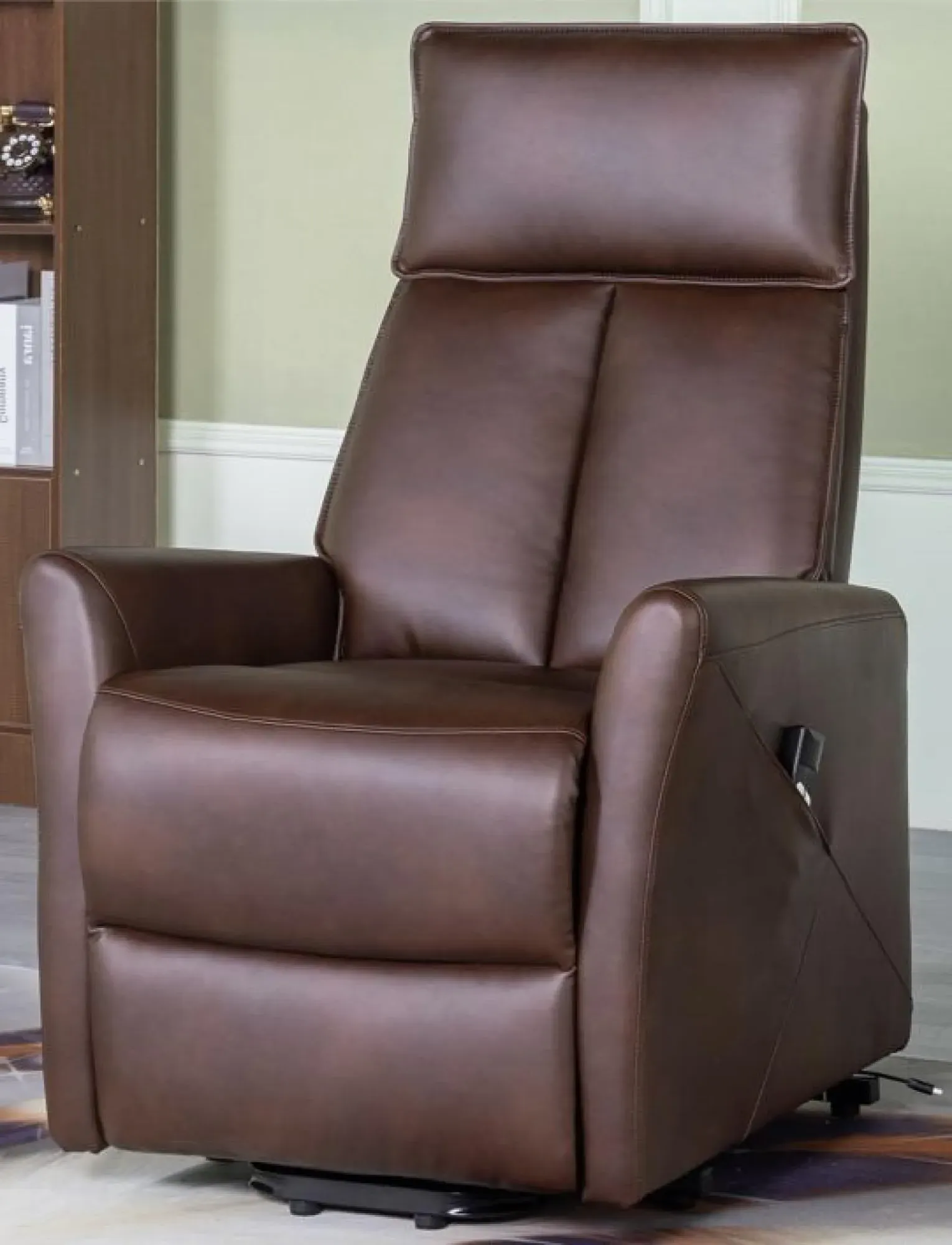 Lomond Lift and Tilt Electric Rise Recliner Armchair - Tan