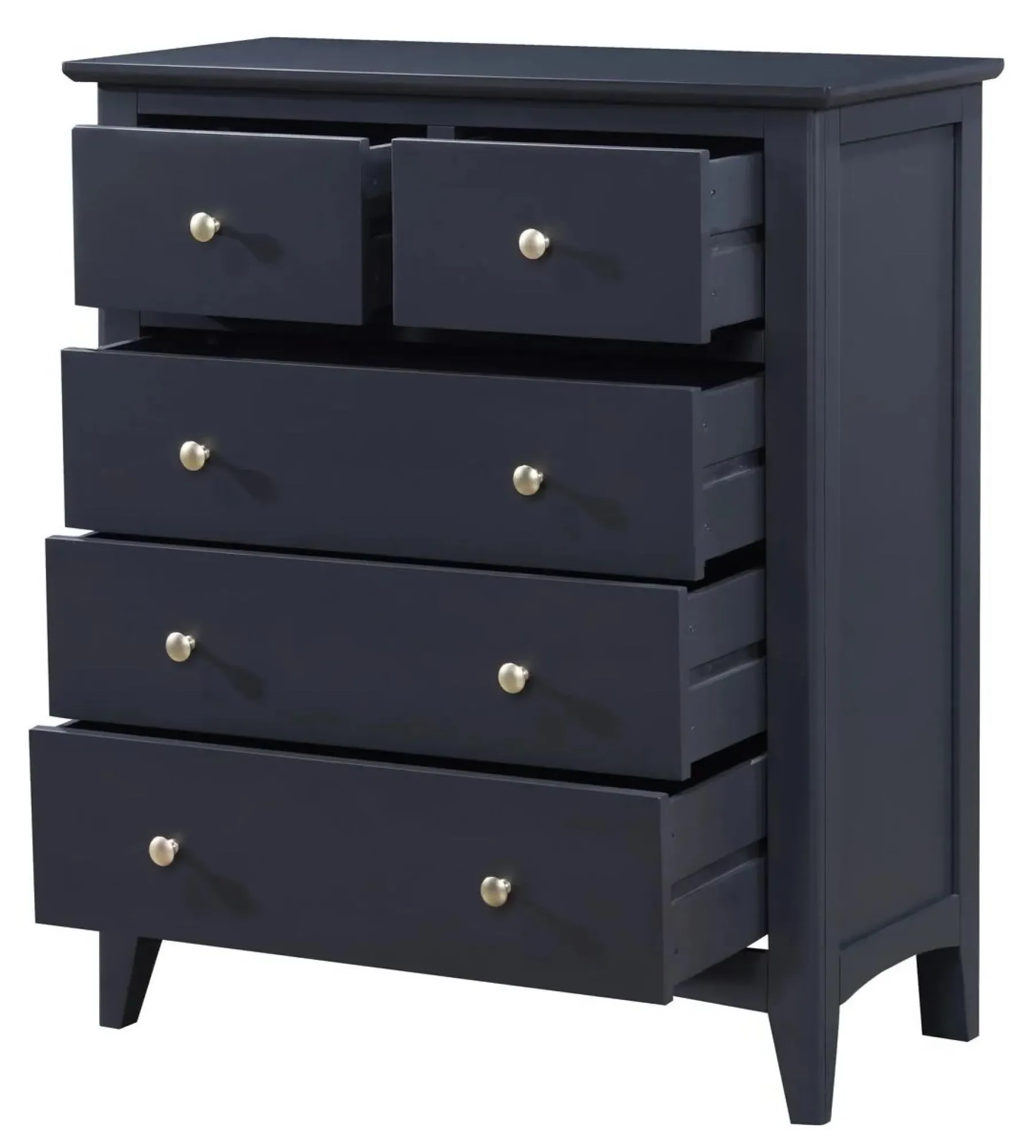 Luciana 2+3 Drawer Chest - Black