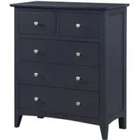 Luciana 2+3 Drawer Chest - Black