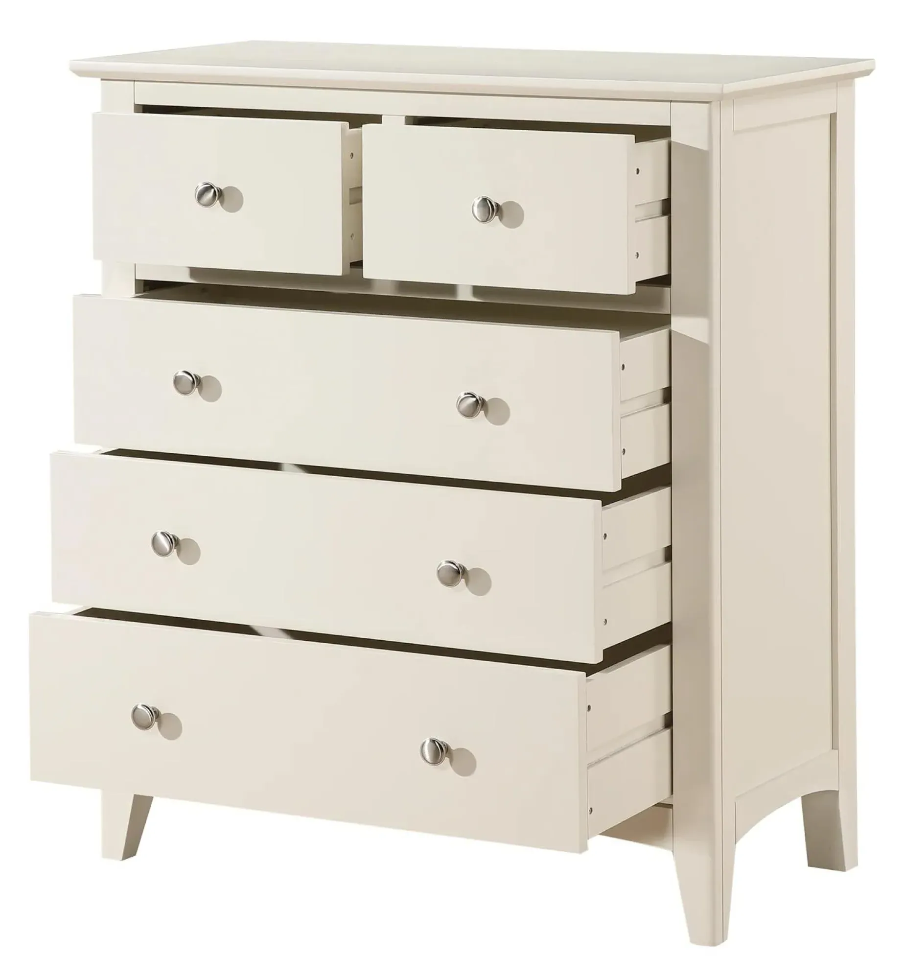 Luciana 2+3 Drawer Chest - Ivory