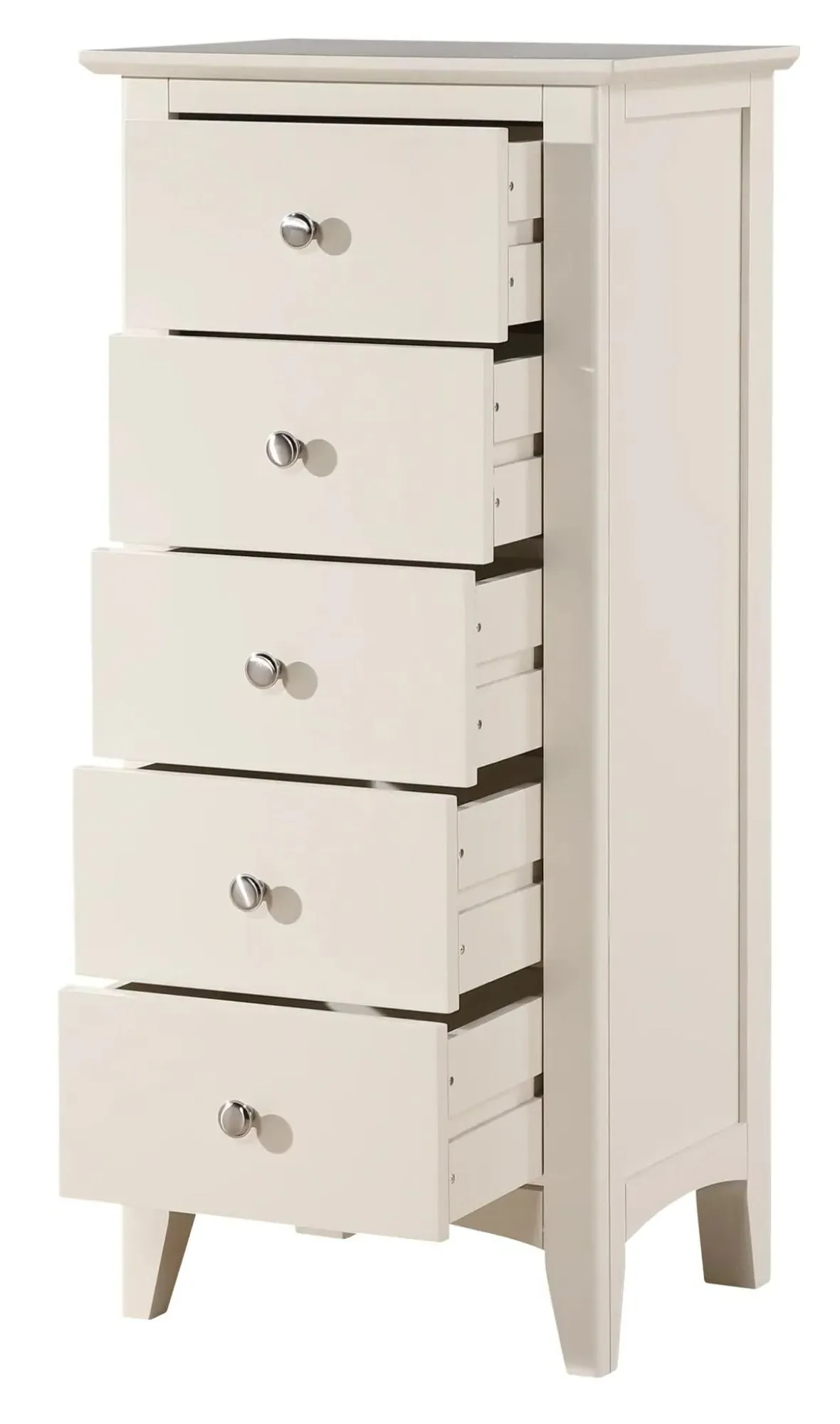 Luciana 5 Drawer Tall Chest - Ivory