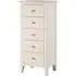 Luciana 5 Drawer Tall Chest - Ivory