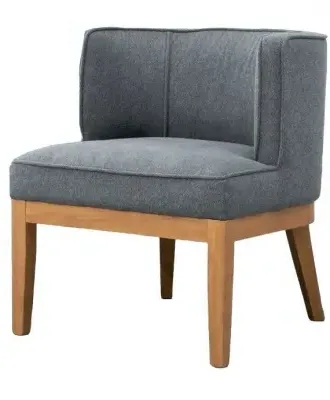 Lucille Fabric Armchair - Dark Grey image