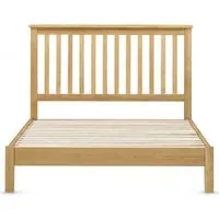 Lugano Slatted Bed Frame - Oak