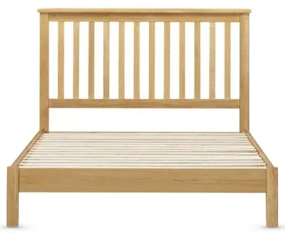 Lugano Slatted Bed Frame - Oak image