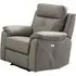 Milano Electric Recliner Armchair - Grey, Leather