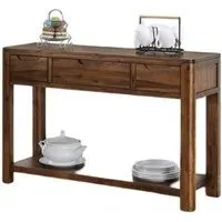 Monterey 3 Drawer Console Table - Walnut, Acacia Wood