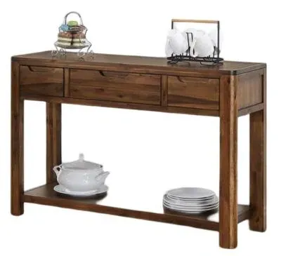 Monterey 3 Drawer Console Table - Walnut, Acacia Wood image