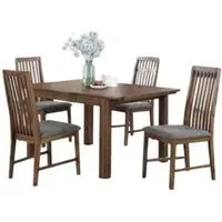 Monterey 4-Seater Extending Dining Set - Walnut, Acacia Wood