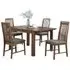 Monterey 4-Seater Extending Dining Set - Walnut, Acacia Wood