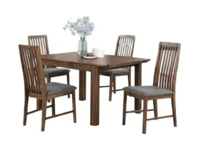 Monterey 4-Seater Extending Dining Set - Walnut, Acacia Wood image