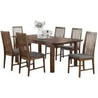 Monterey 6-Seater Extending Dining Set - Walnut, Acacia Wood