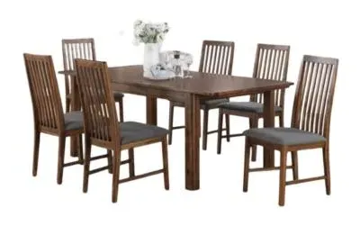 Monterey 6-Seater Extending Dining Set - Walnut, Acacia Wood image