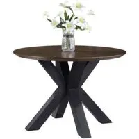 Nevada 2-Seater Round Dining Table - Walnut, Mindi Wood