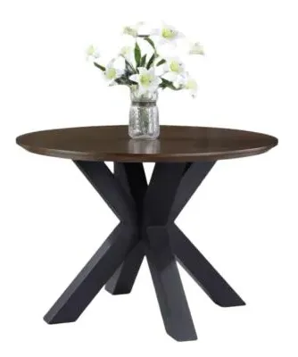 Nevada 2-Seater Round Dining Table - Walnut, Mindi Wood