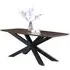 Nevada 4-Seater Dining Table Extendable - Walnut, Mindi Wood