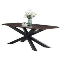 Nevada 8-Seater Dining Table Extendable - Walnut, Mindi Wood