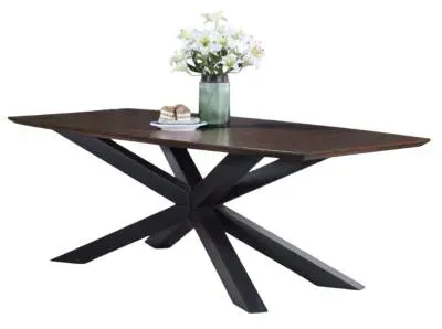 Nevada 8-Seater Dining Table Extendable - Walnut, Mindi Wood