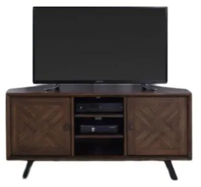 Nevada Corner TV Unit - Walnut