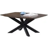 Nevada Curved Coffee Table - Walnut, Mindi Wood