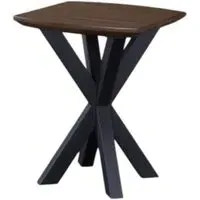 Nevada Curved Lamp Table - Walnut, Mindi Wood