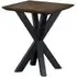 Nevada Square Lamp Table - Walnut, Mindi Wood