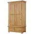 Newbridge 2 Door 2 Drawer Wardrobe - Light Oak