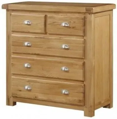 Newbridge 2+3 Drawer Chest - Light Oak