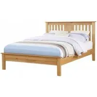 Newbridge Oak Low Footend Bed - Light Oak