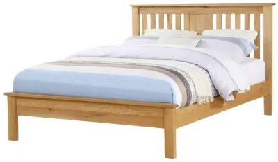 Newbridge Oak Low Footend Bed - Light Oak