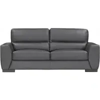 Nuova 3-Seater Sofa - Grey, Leather