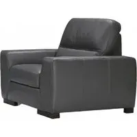 Nuova Leather Armchair - Grey