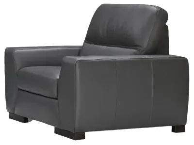 Nuova Leather Armchair - Grey image