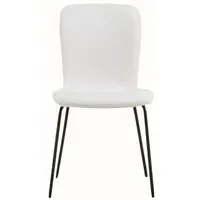 Oliver Dining Chair Set of 4 - Ivory, Velvet