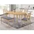 Orlando 6 Seater Dining Set with Bench - Oak
