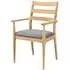 Orlando Carver Dining Armchair Set - Oak